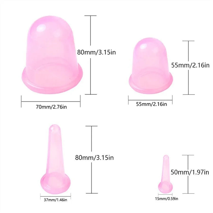 SRline Silicone Cupping Massager for Anti-Cellulite and Skin Lifting
