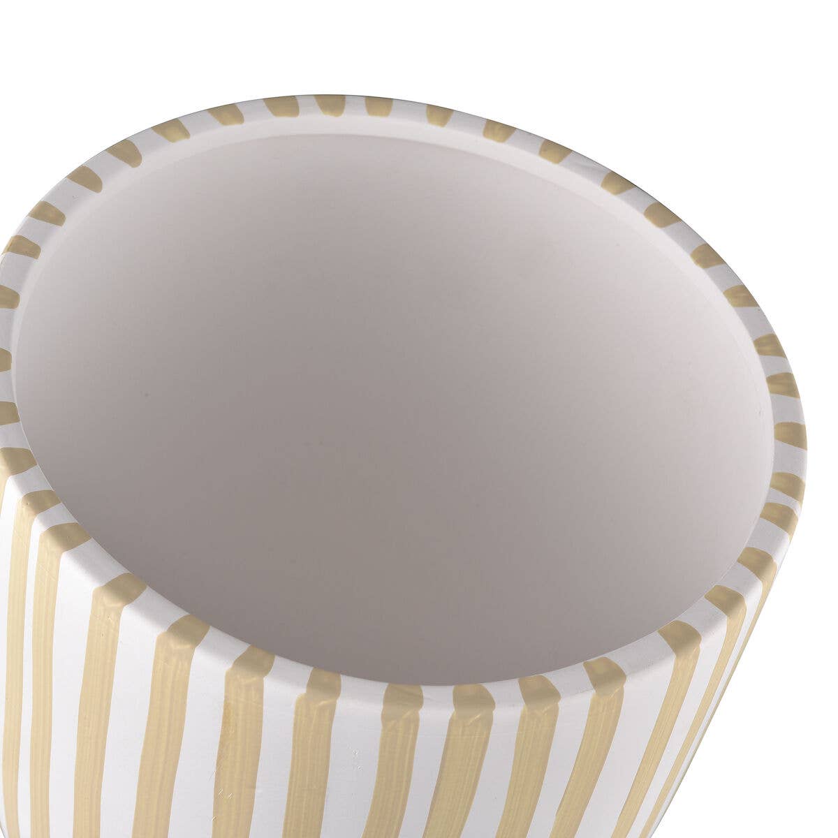 Elegant Striped Ceramic Footed Bowl for Home Decor