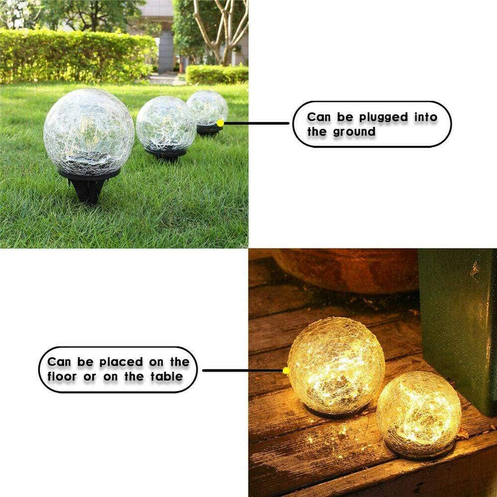 Eco-Friendly Outdoor Solar LED Globe Light