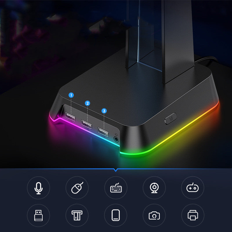 Illuminated Headphone Stand with Detachable Display - ST2