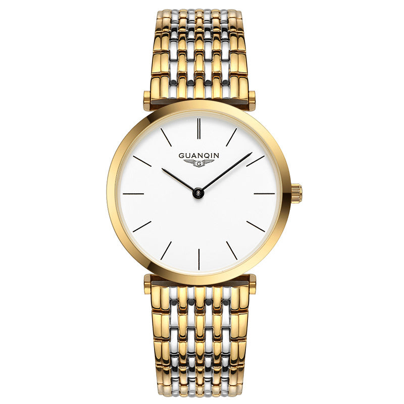 Stylish Quartz Watch with Sapphire Crystal, Water-Resistant for Men and Women