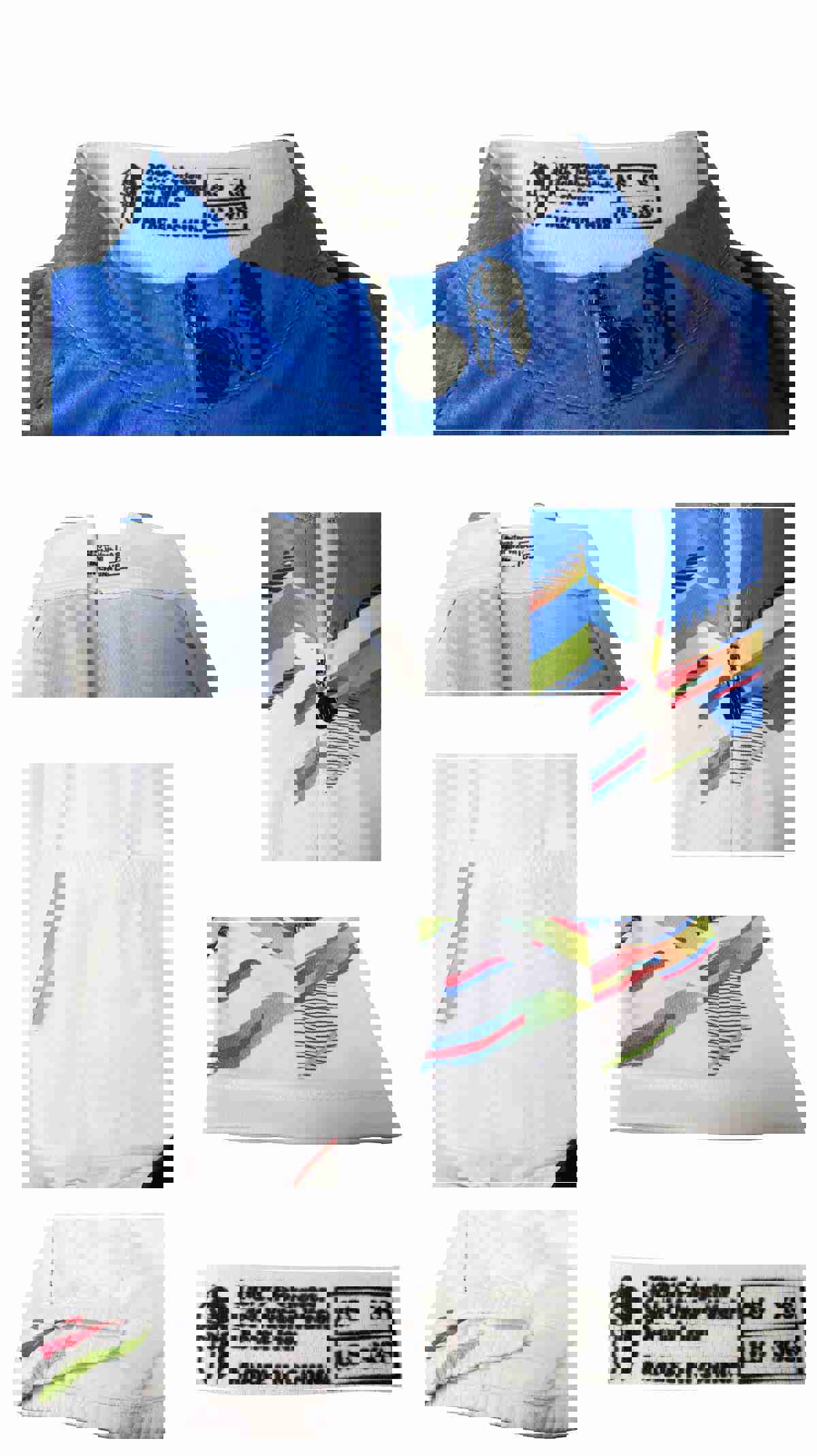 Ilpaladino Women's Quick Dry Cycling Jersey, Blue-Shoulder White, Breathable & UV Protection