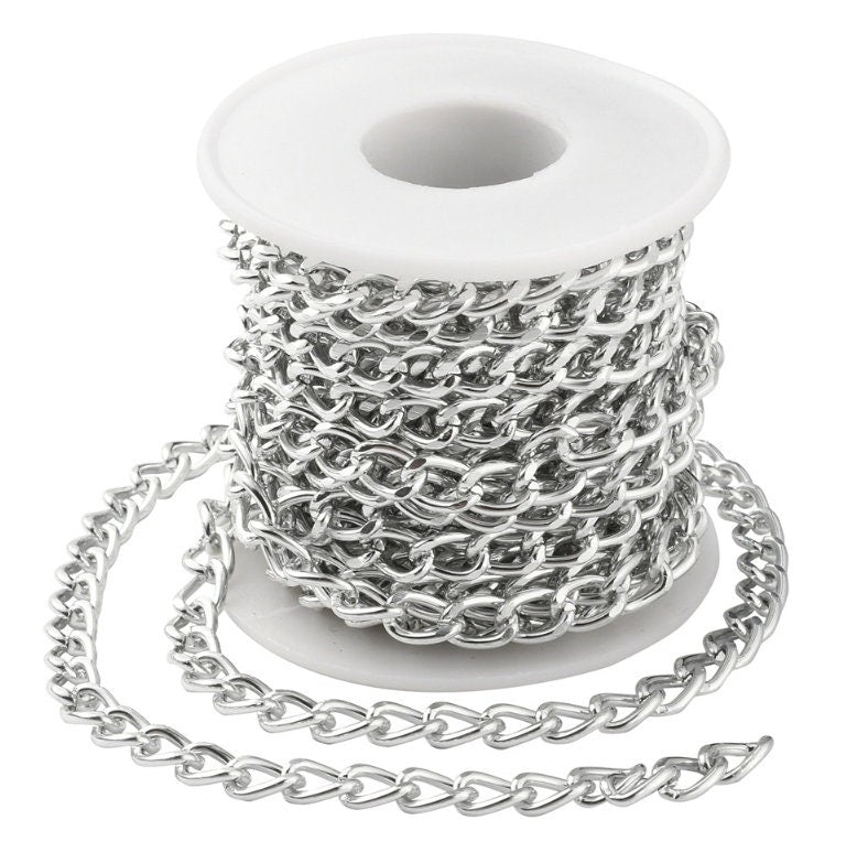 Premium 5m Iron Cable Chain for Jewelry Making - Gold/Silver