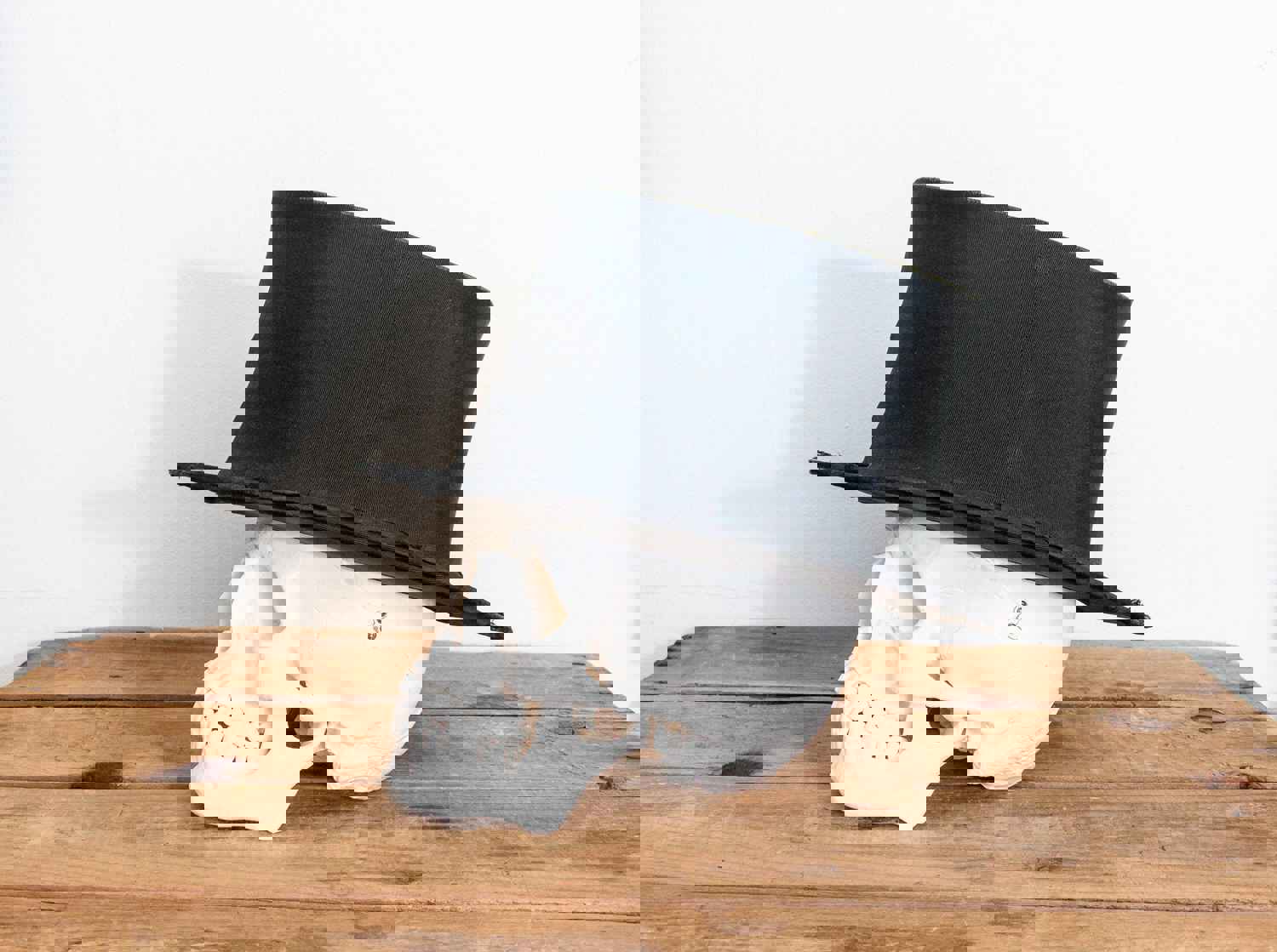 1920s Vintage Bond Clothes Top Hat, Black Silk Formal Wear