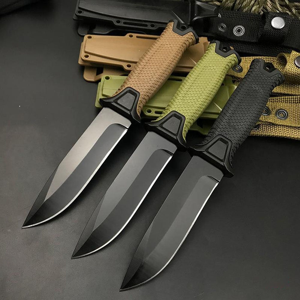 Rugged Outdoor Tactical Knife for Hunting, Self-Defense, and Survival