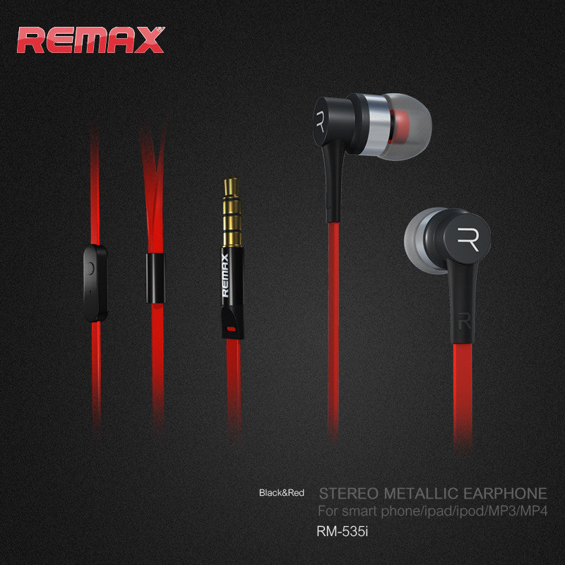 REMAX RM-535i In-Ear Wired Headphones with Microphone