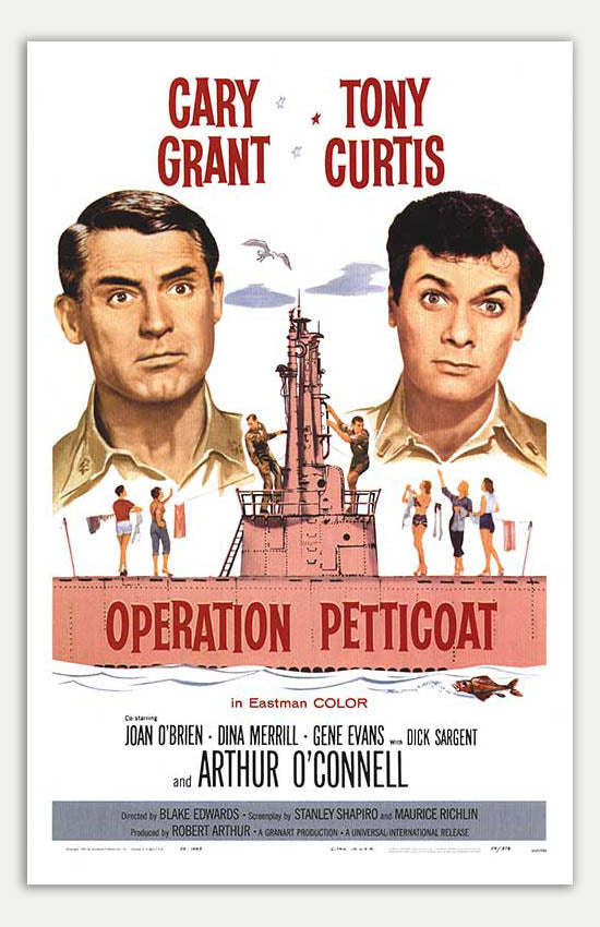 Operation Petticoat - Classic 1959 Comedy-Romance Movie Poster