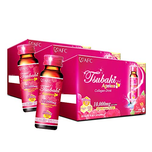 AFC Japan Tsubaki Ageless Beauty Collagen Drink - Premium Skin Revitalization Formula