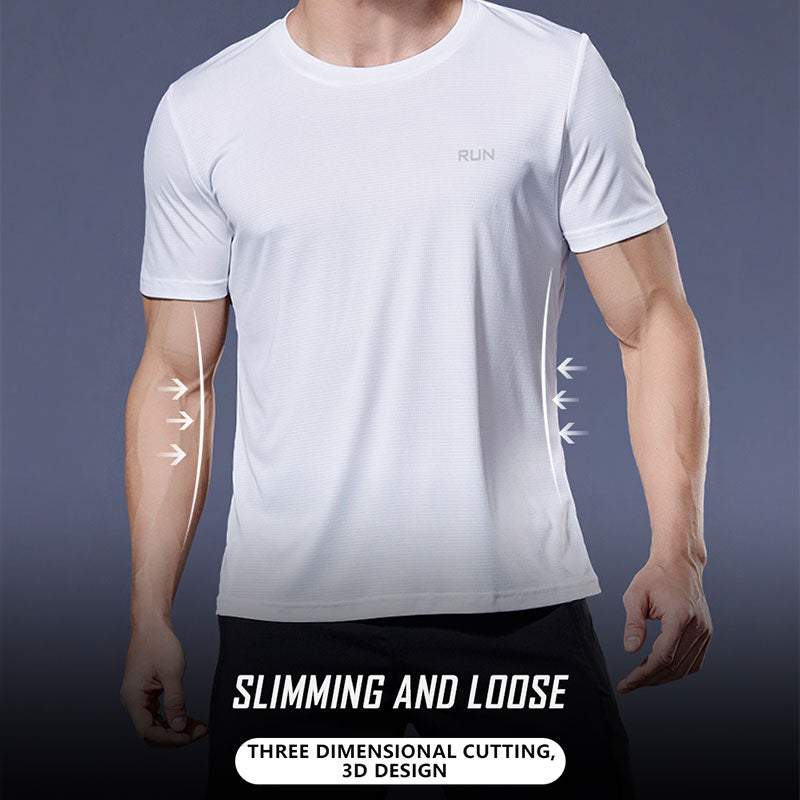 High-Performance Men's Running T-Shirt, Quick-Dry, Short Sleeve, Fitness Gym Wear