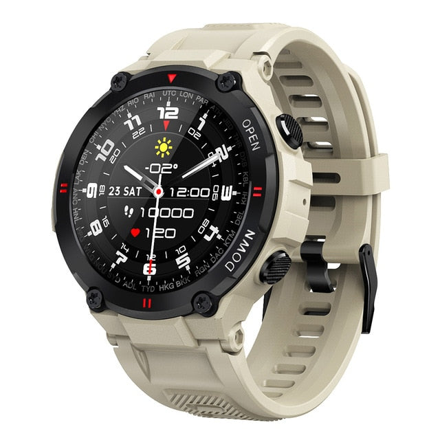 Upgraded NEKTOM K22 Smart Watch for Men - Fitness Tracker with Bluetooth, Music Control, and Alarm