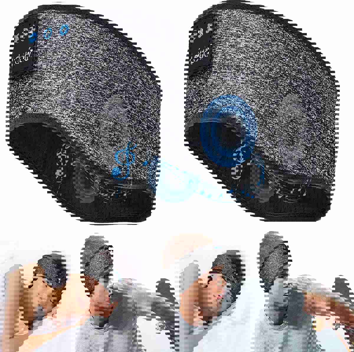 JAOK Sleep Headphones - Comfortable Bluetooth 5.2 Headband for Sleep, Workout, and Travel