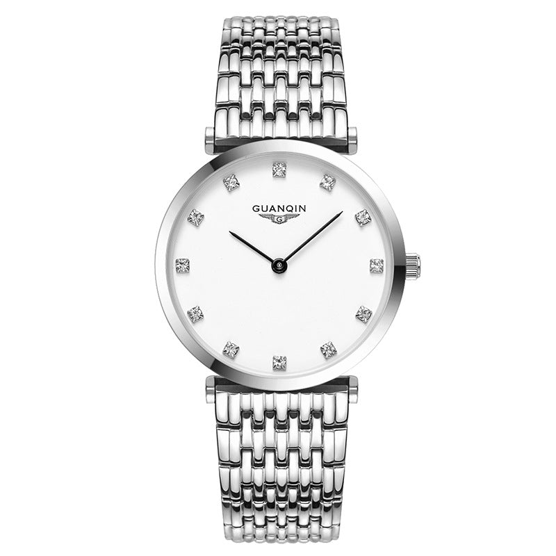 Stylish Quartz Watch with Sapphire Crystal, Water-Resistant for Men and Women