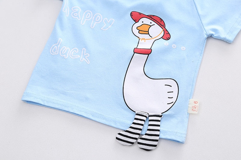 Casual Cotton Blend Baby Clothing Set for Boys and Girls