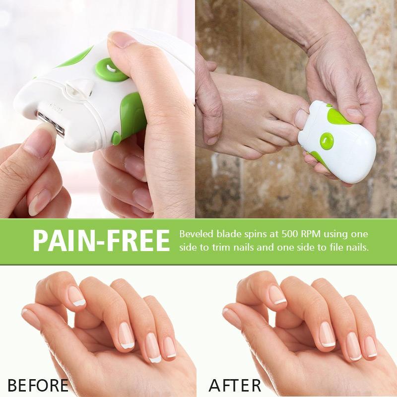 Electric Nail Trimmer and File - Safe and Effortless Nail Care Tool
