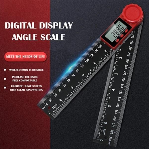 200mm Digital Angle Finder with LCD Display and Blue Backlight