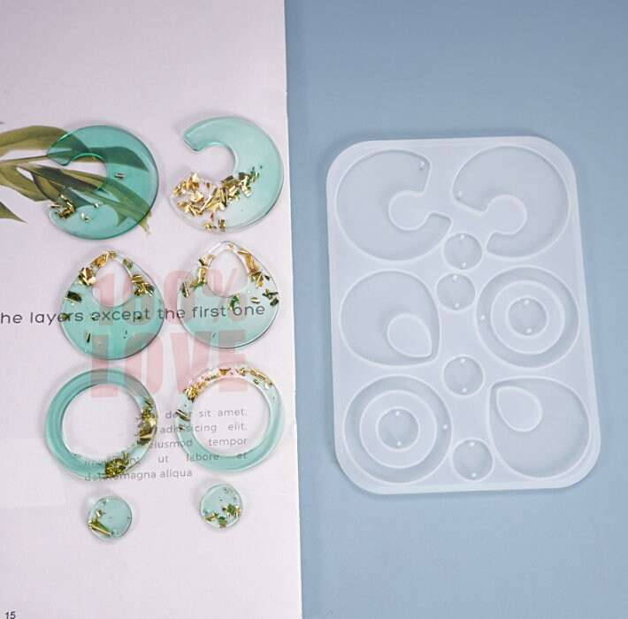 Stylish Drop Dangle Earring Silicone Mold for Jewelry Crafting