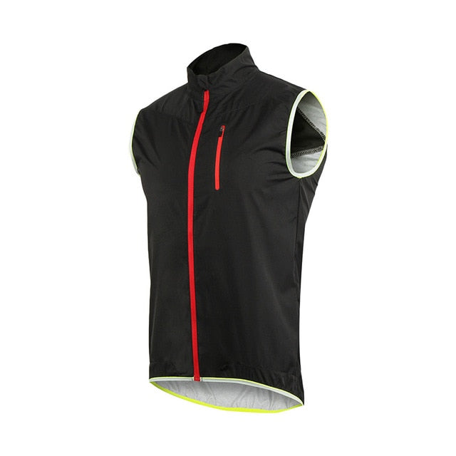 ARSUXEO Unisex Cycling Vest - Windproof, Waterproof, Reflective Sportswear