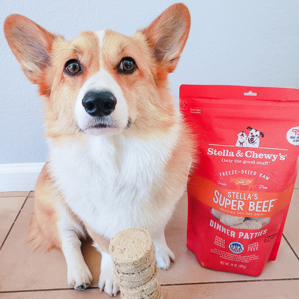Stella's Super Beef Freeze-Dried Dinner Patties for Dogs - Nutrient-Rich, Organic & Complete Meal