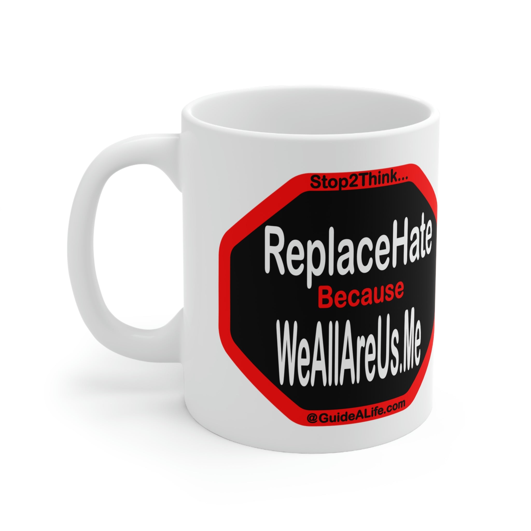 Embrace Unity with WeAllAreUs.Me Ceramic Mug