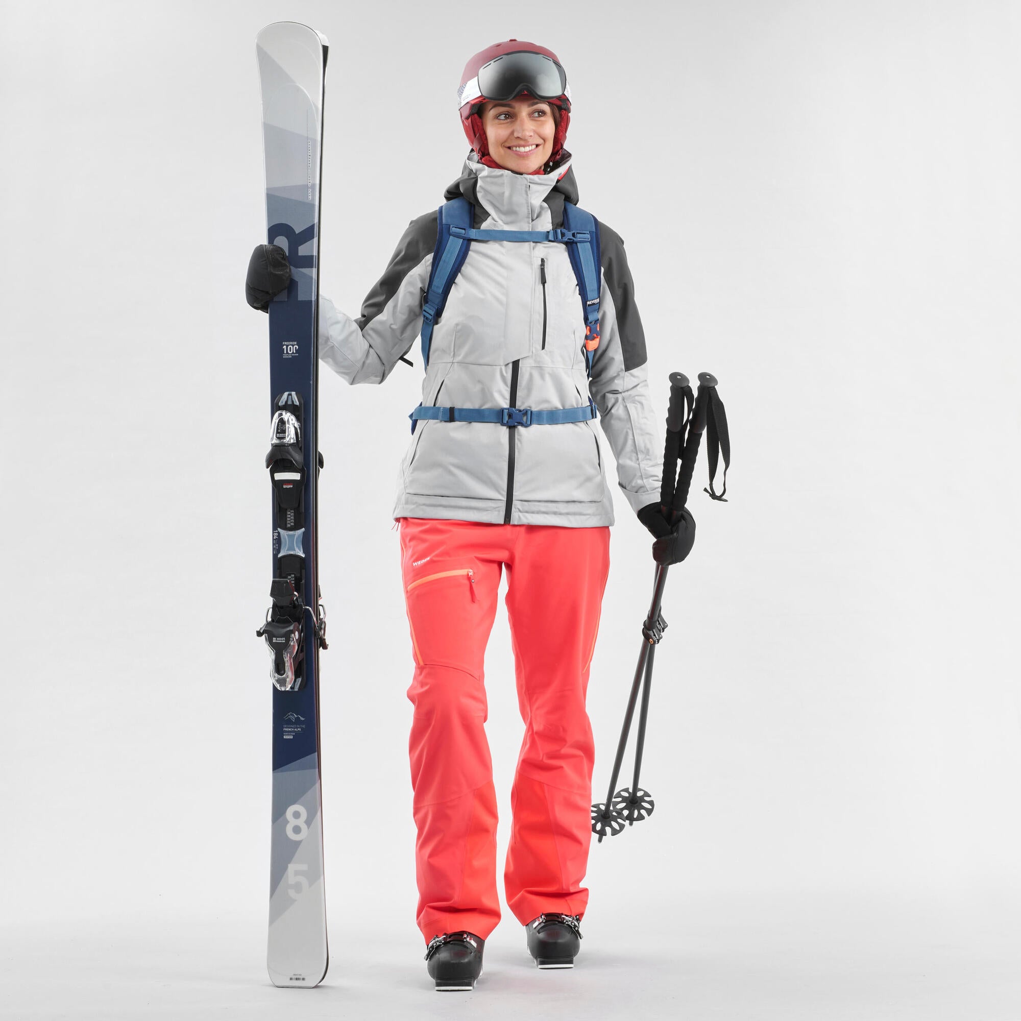 Women's Freeride Ski Jacket - Wedze FR100