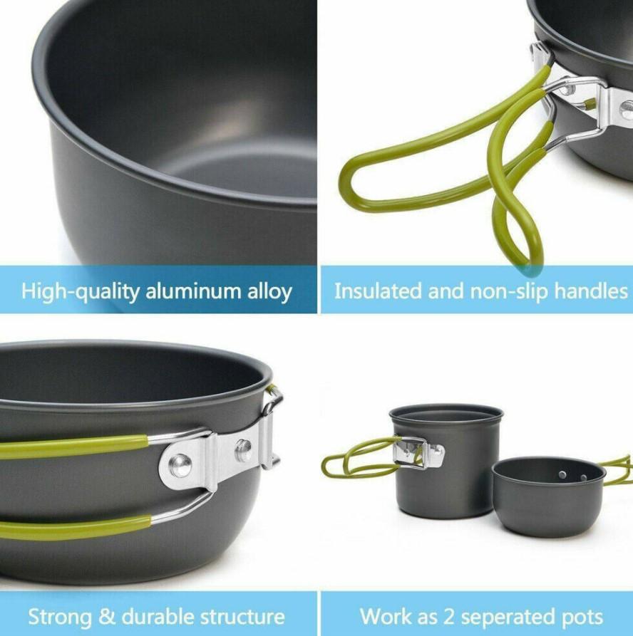 Ultimate 14-Piece Portable Camping Cookware Set