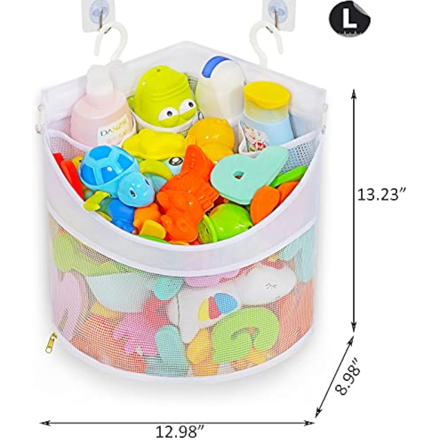 Upgraded Baby Bath Toy Organizer with Quick Drying and Mould Proof Features