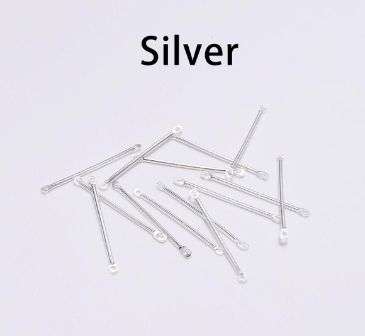 50pcs Dangle Earring Connectors - Charms & Pendants for Jewelry Making