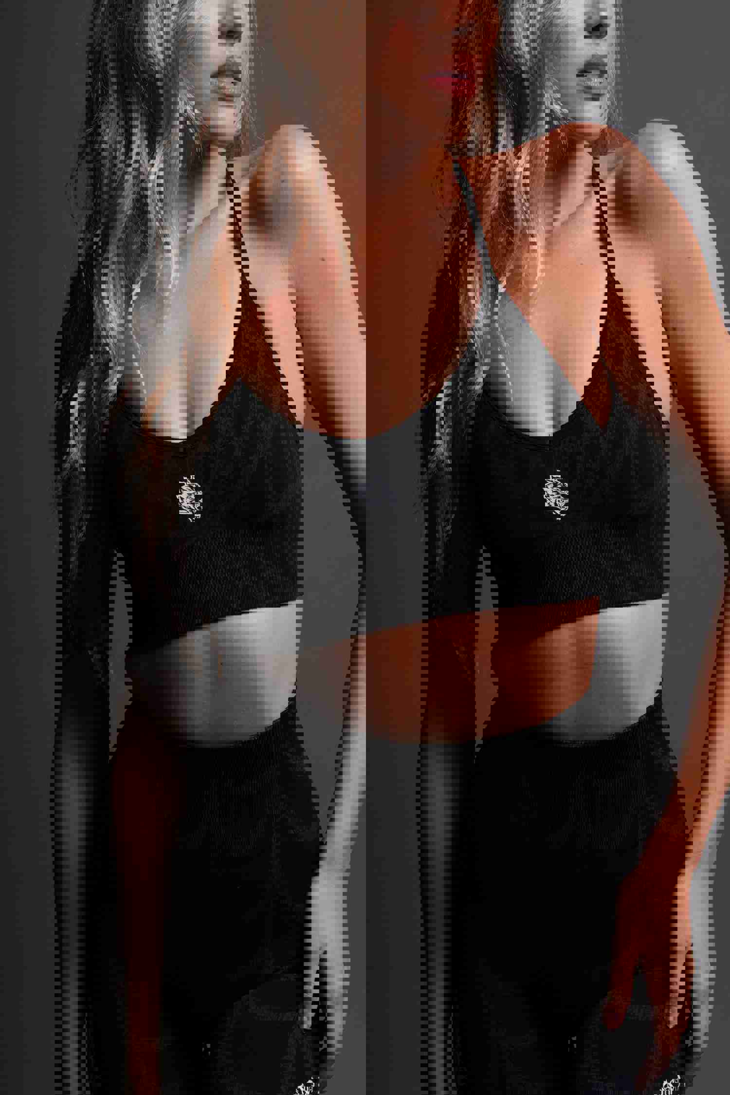 Chopper Everson Seamless Sports Bra in Black Symbiote Web V2