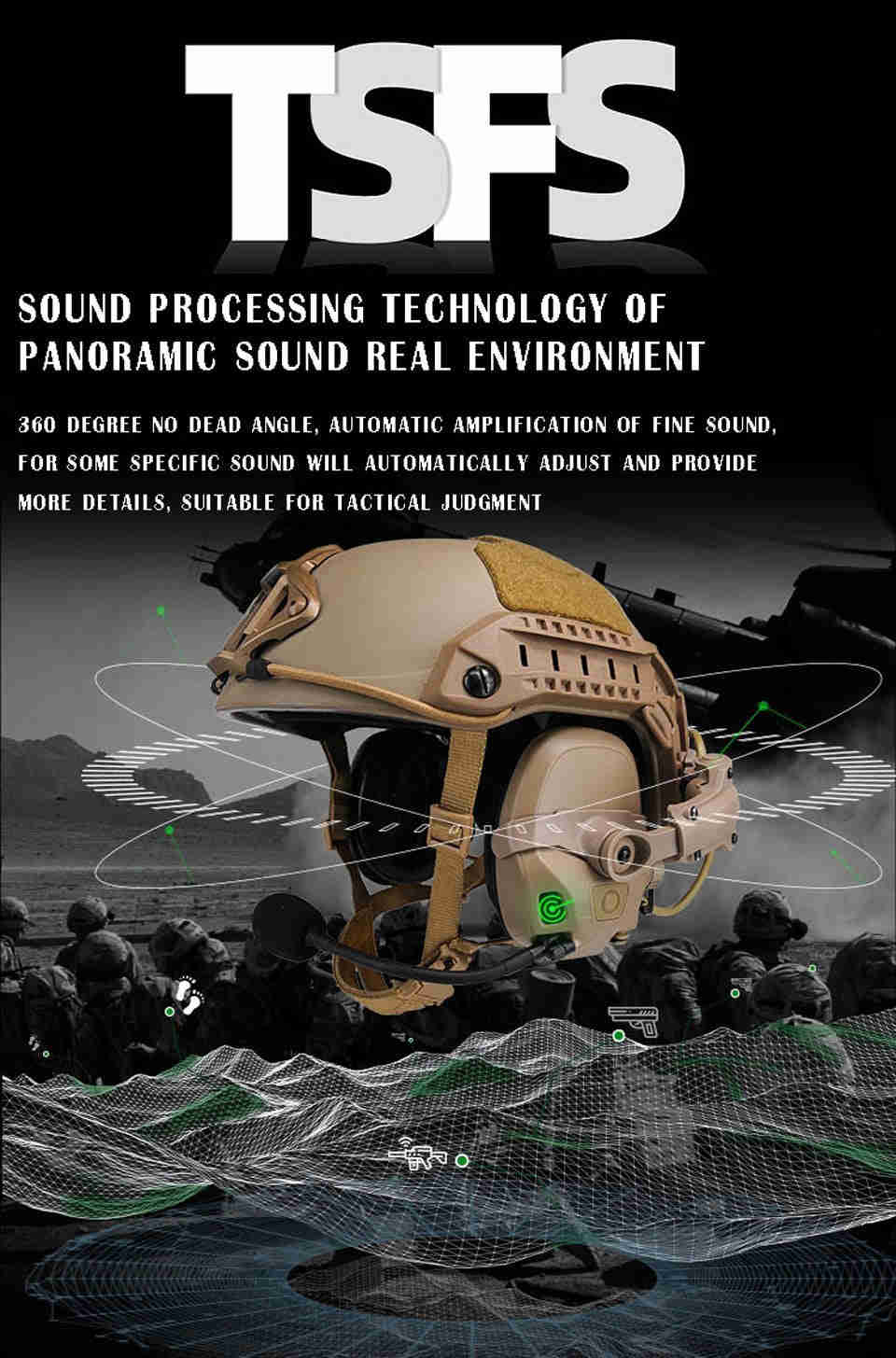 Military Grade Tactical Headset with Noise Reduction