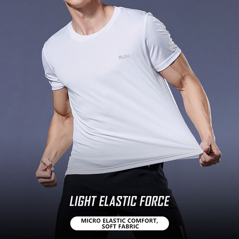 High-Performance Men's Running T-Shirt, Quick-Dry, Short Sleeve, Fitness Gym Wear