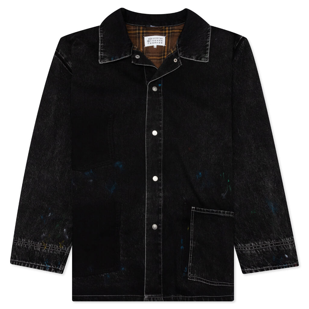 Maison Margiela Paint Denim Jacket - Black