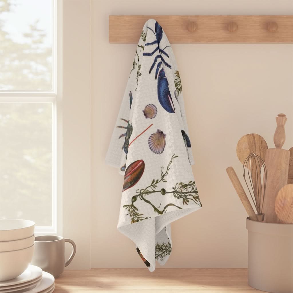 Vibrant & Soft NE Seafood Kitchen Towel - Top Quality