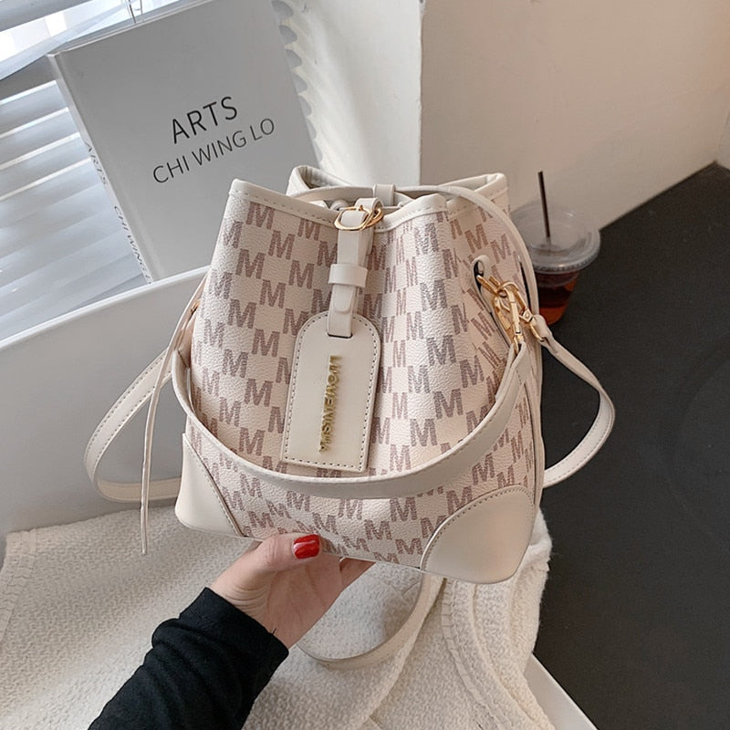 Kukombo Trendy Drawstring Bucket Bag for Women