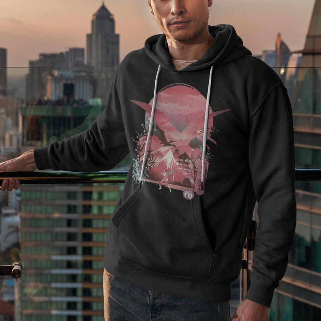 Pink Ranger Ukiyo Custom Graphic T-Shirt