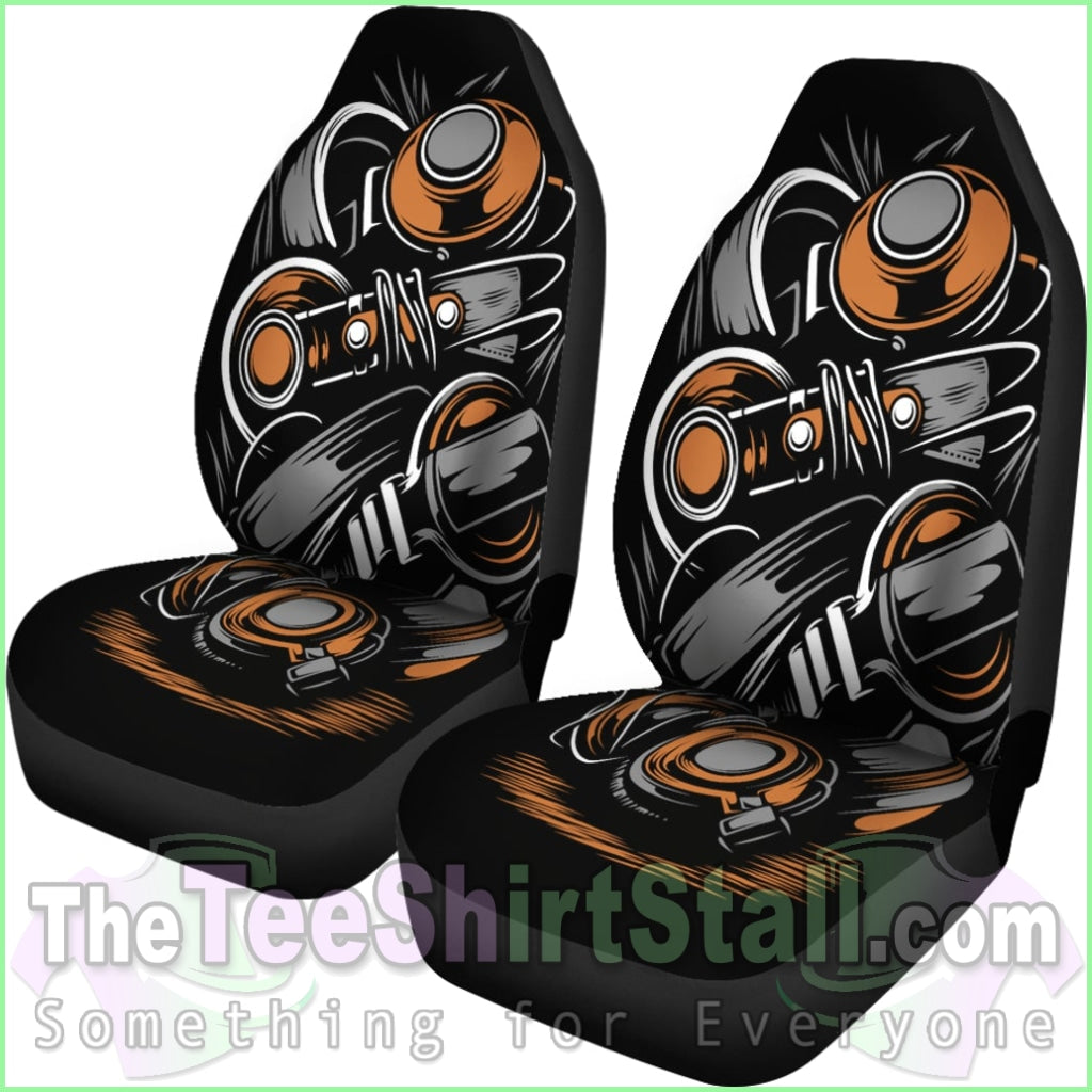 Custom-Made Headphone Beats Car Seat Covers