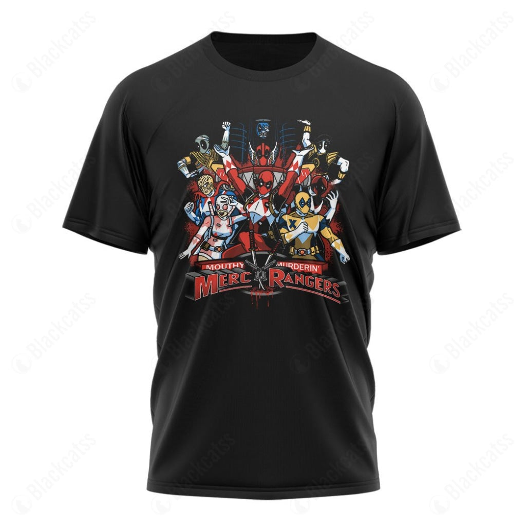 Mouthy Murderin Merc Rangers Custom Graphic T-Shirt