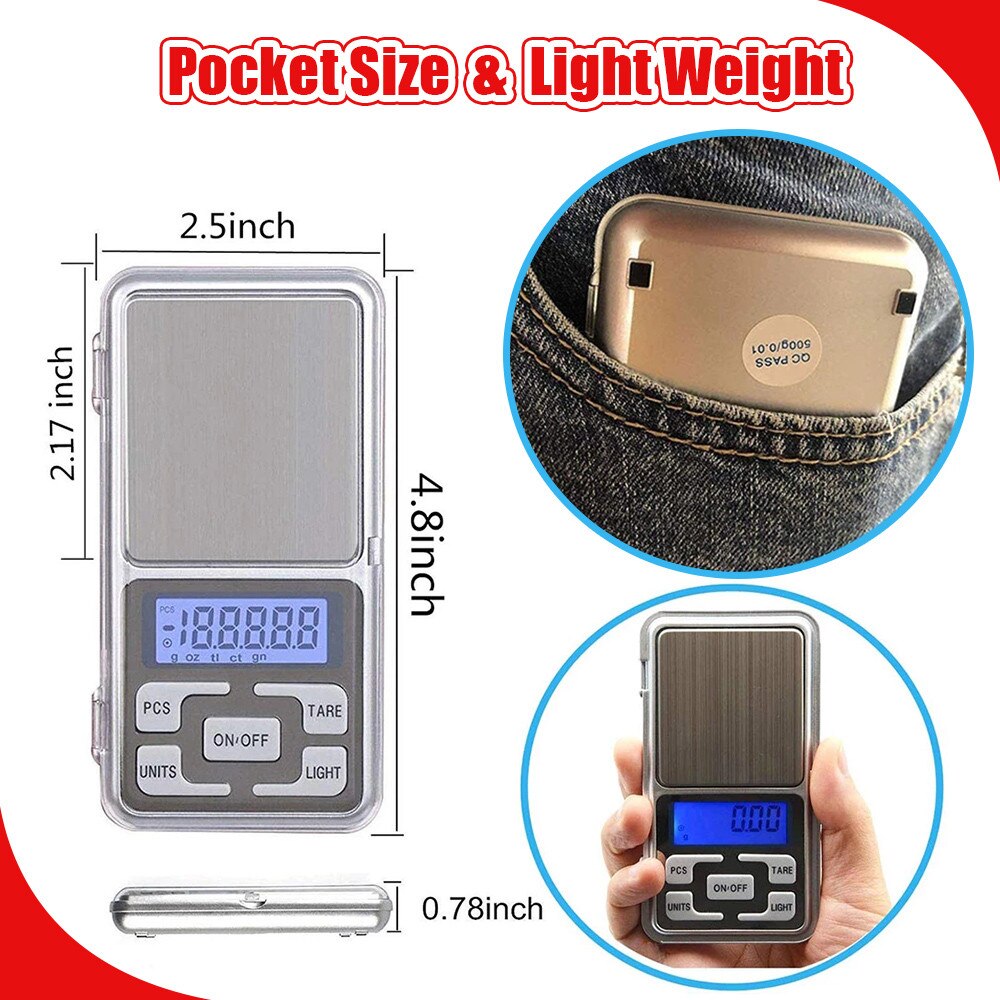 High Precision Digital Pocket Scale for Accurate Weighing