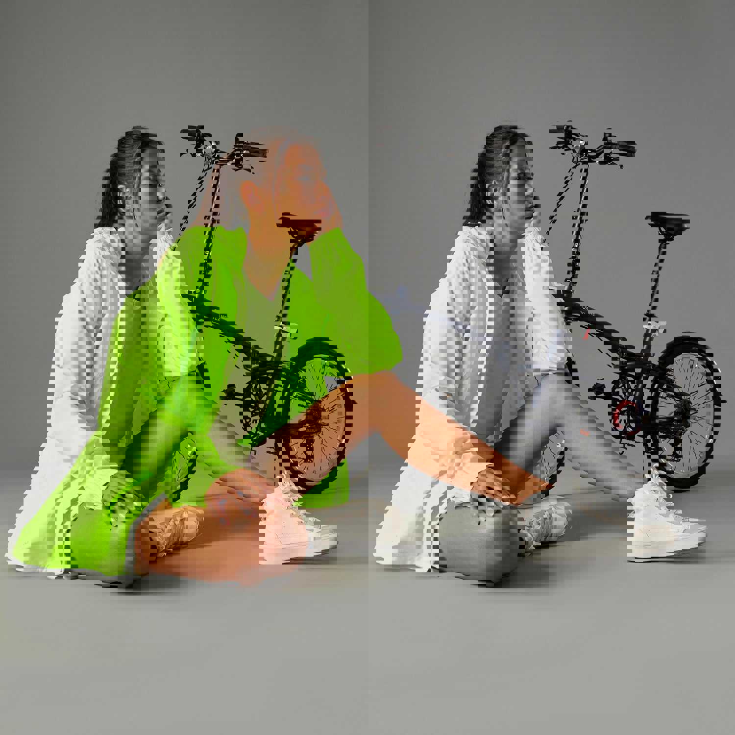 Btwin UC100 Women's High-Visibility, Waterproof Cycling Jacket