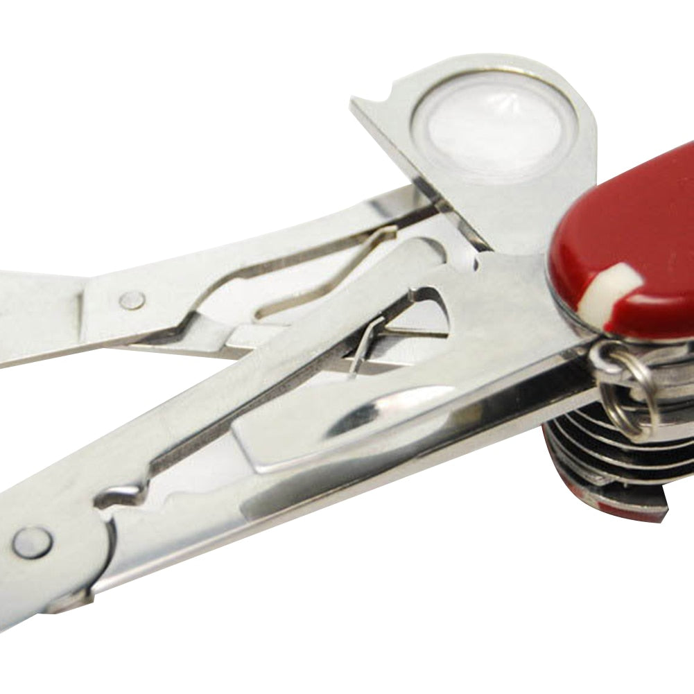 Swiss Tech 30-in-1 Multi-Tool Knife with Pliers, Ruler, Can Opener, and More