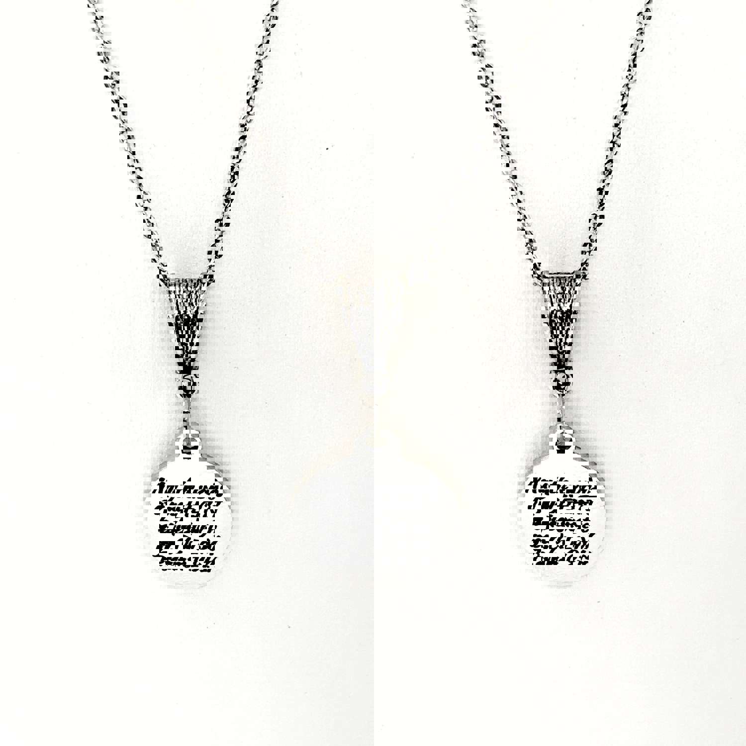 Scripture Inspired Heart Pleasing Necklace, Psalms 19:14