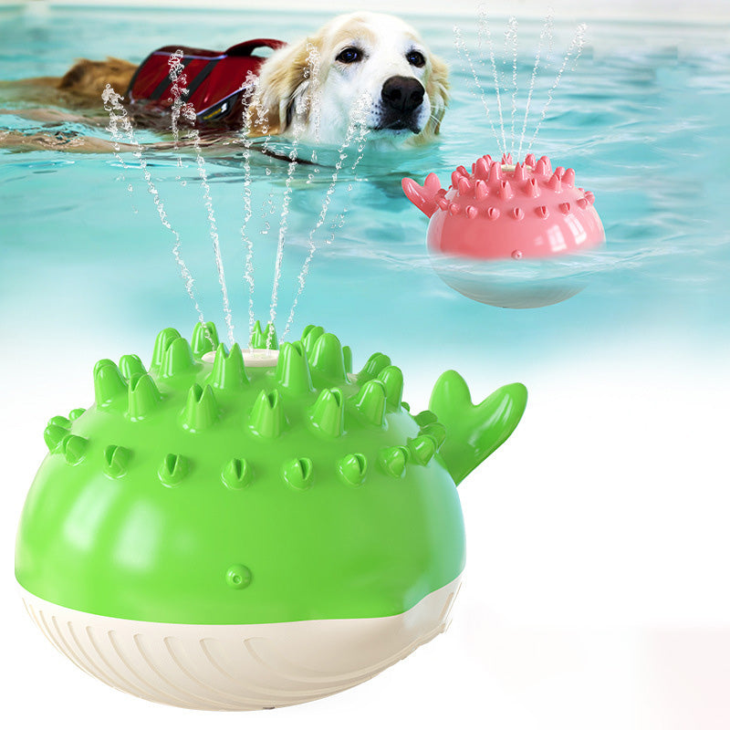 Amazon Exclusive - TPR Electric Water Spray Dog Toy for Summer Fun