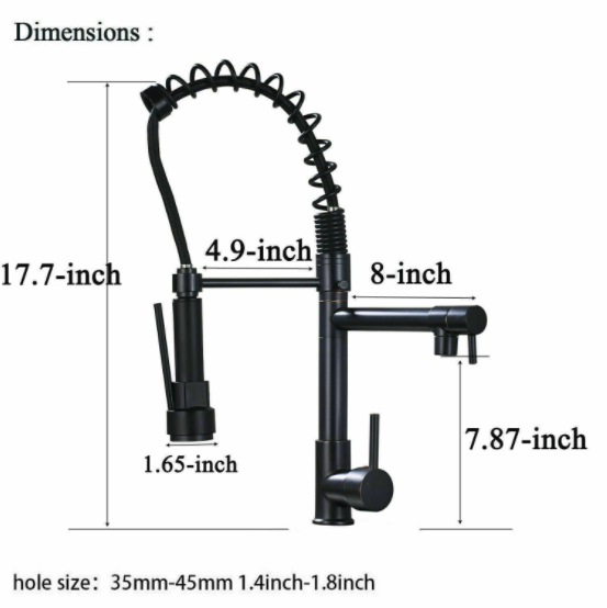 LED Illuminated Pull-Down Kitchen Faucet with Brass Body