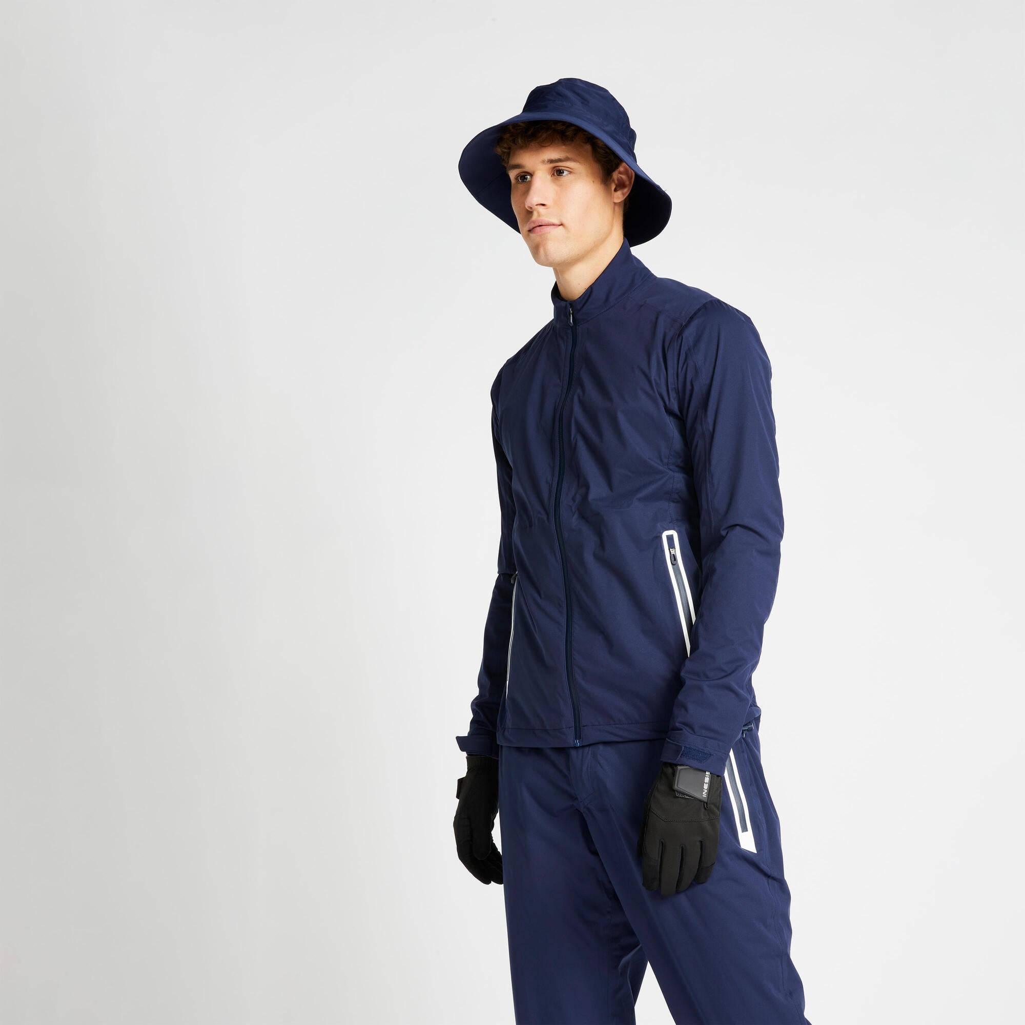 Men's Golf Waterproof Jacket - RW500 Navy Blue