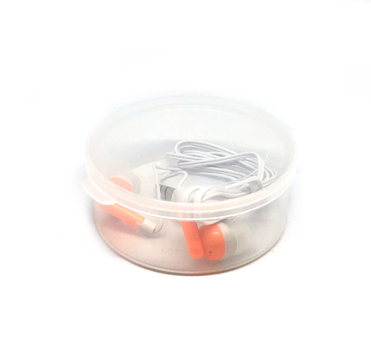 High-Quality Orange Stereo Earbud Headphones