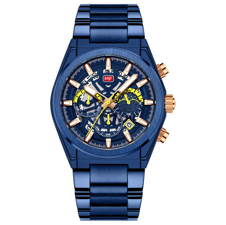 Stylish Men's Quartz Business Watch with Luminous Dial