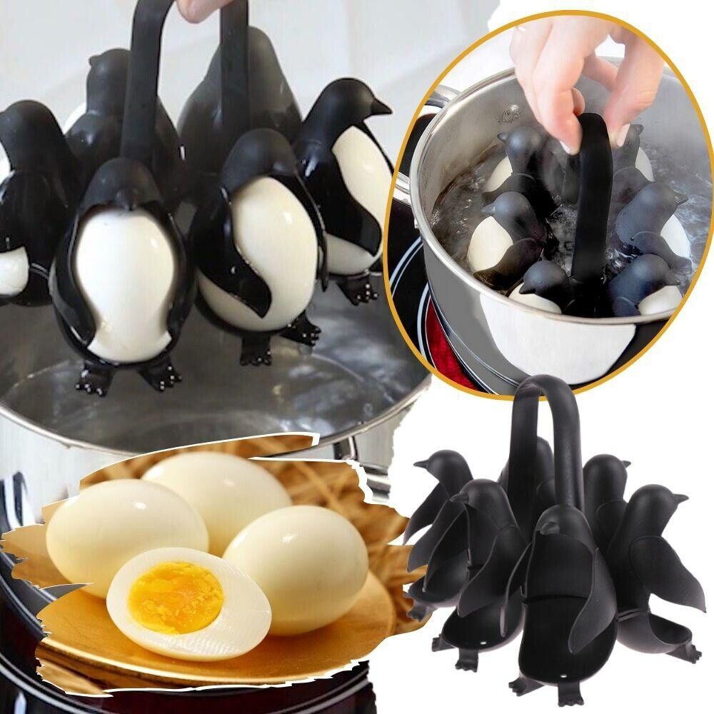 Penguin-Themed Egg Rack - Fun and Functional Kitchen Gadget