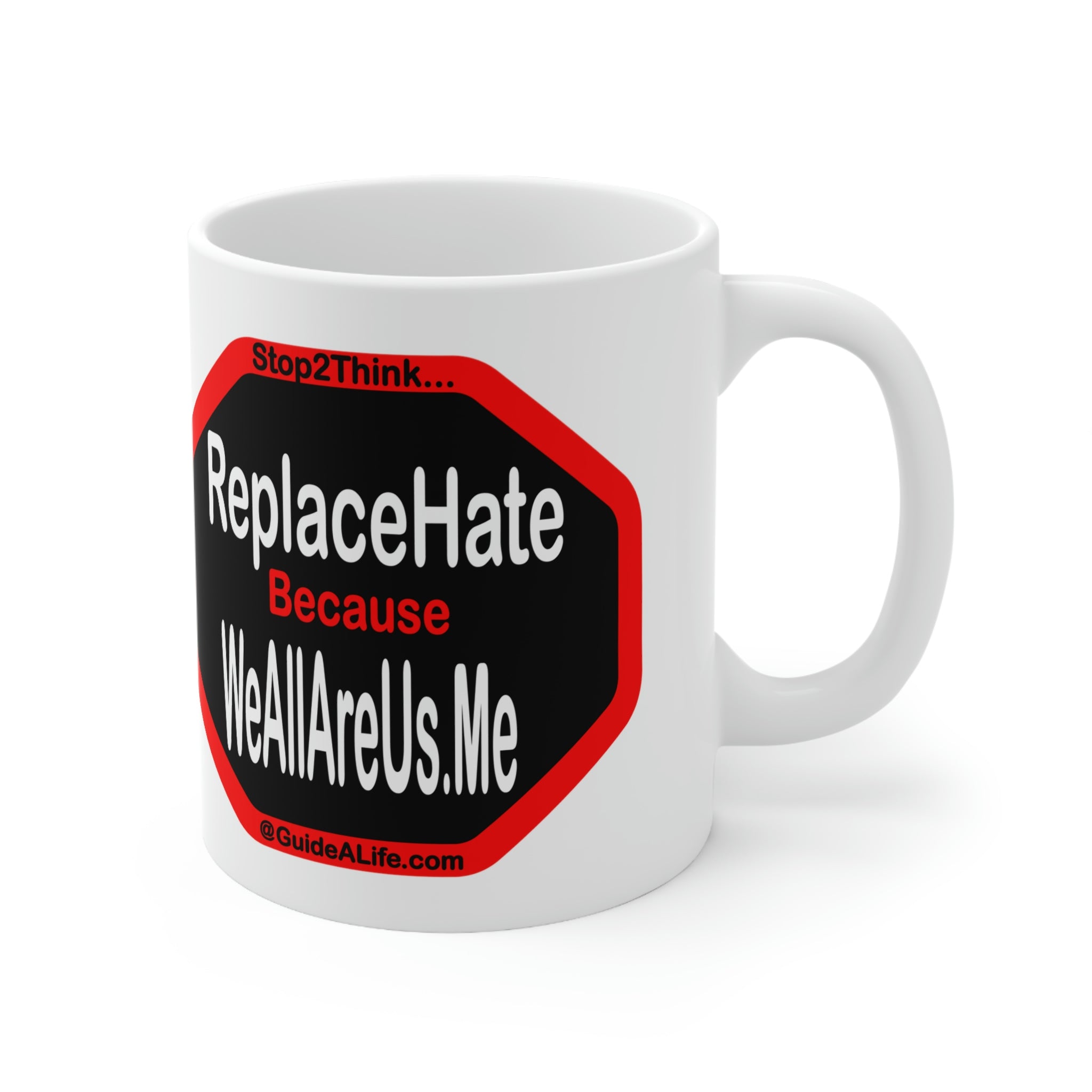 Embrace Unity with WeAllAreUs.Me Ceramic Mug