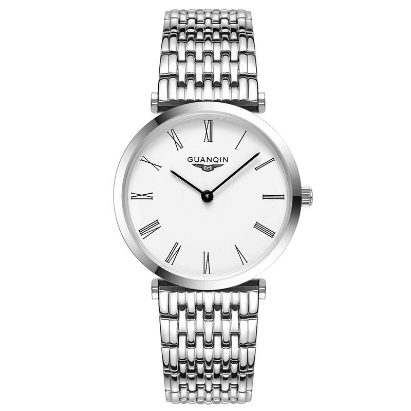 Stylish Quartz Watch with Sapphire Crystal, Water-Resistant for Men and Women