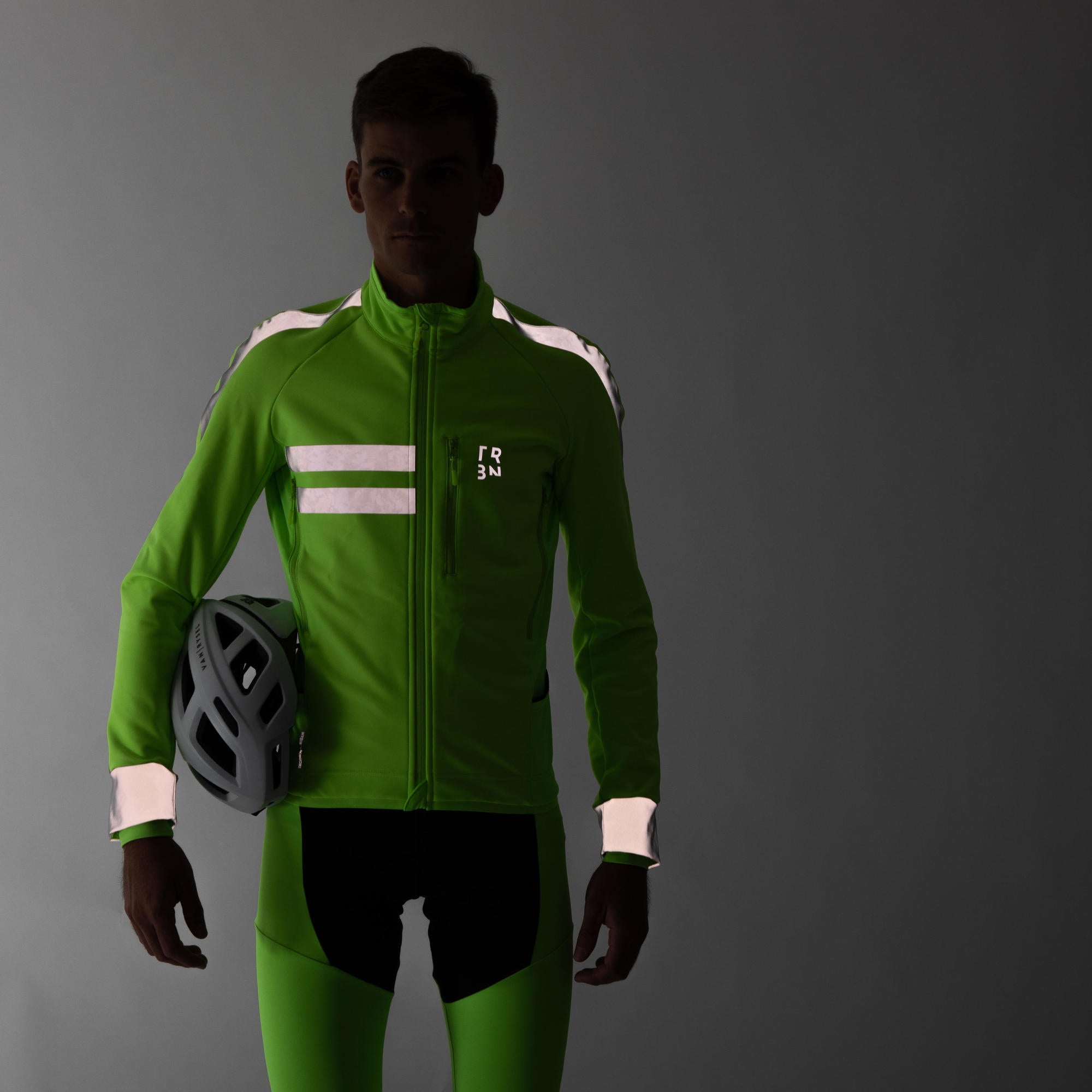 Triban RC500 Cycling EN1150 High-Visibility Winter Jacket for Men