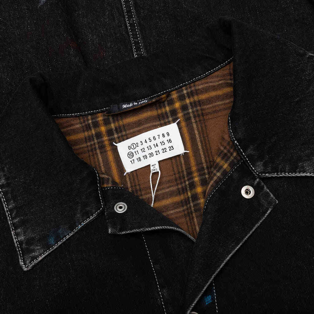 Maison Margiela Paint Denim Jacket - Black